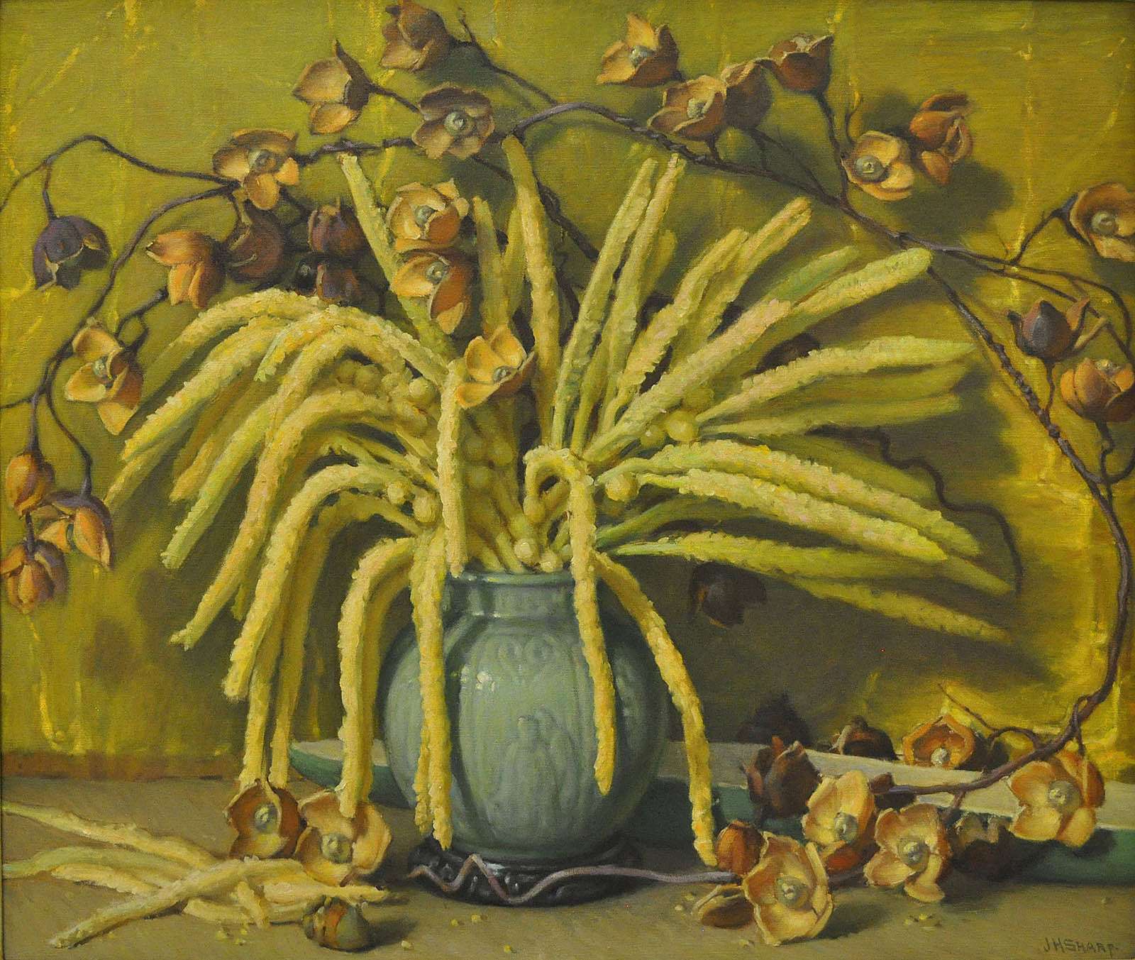 Cocoanut Blossoms and Wood Roses, Honolulu